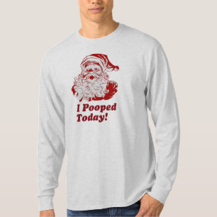 I Pooped Today Santa Men's Long-sleeved Shirt