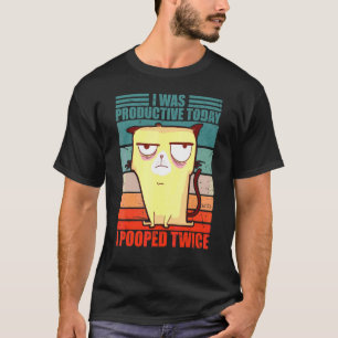 I Pooped Twice Adult Humour Humourous Sarcastic L T-Shirt