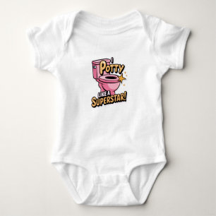 I potty like a superstar baby bodysuit