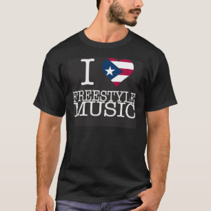 I PR HEART FREESTYLE MUSIC BLACK T-Shirt