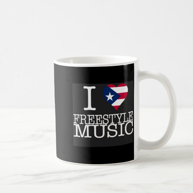 I Pr Heart Style Music Black T Shirt  Coffee Mug (Right)