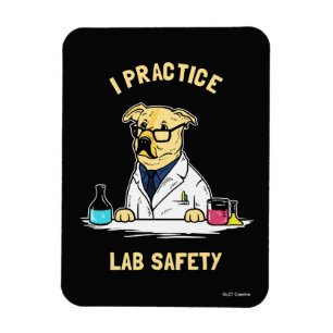I Practice Lab Safety Magnet
