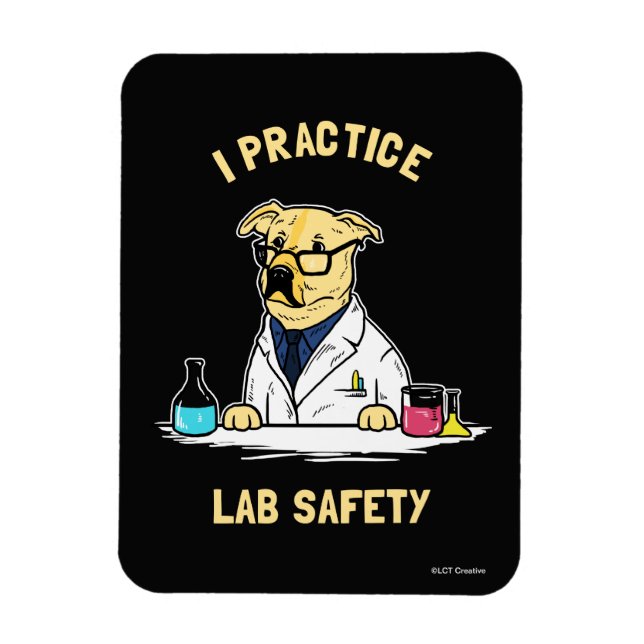 I Practice Lab Safety Magnet (Vertical)