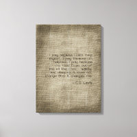 "I Pray Because..." Canvas