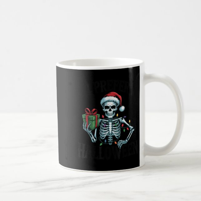I Prefer Halloween Christmas Lights Women Men Kids Coffee Mug (Right)