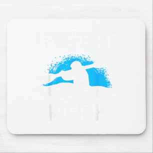 I Prefer It Rough Funny White Water Kayak  Mouse Mat