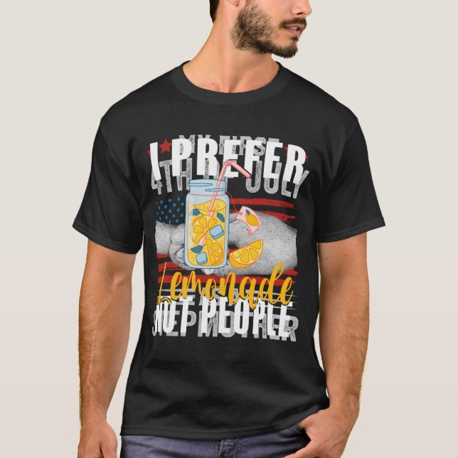 I Prefer Lemonade Not People Lemonade T-Shirt (Front)