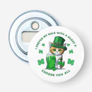 I Prefer My Kale With A Silent K Funny Beer Lover Bottle Opener