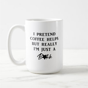 I Pretend Coffee Helps Travel Coffee Mug