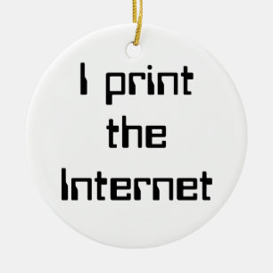 I print the Internet Ceramic Tree Decoration