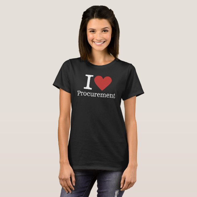 I ❤️ Procurement for Employees CUSTOM Women's T-Shirt (Front Full)