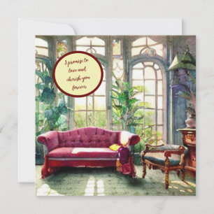 I promise to love and cherish you forever card