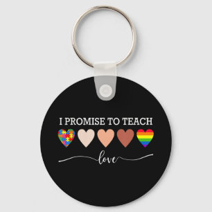 I Promise To Teach Love Autism Awareness for LGBT Key Ring