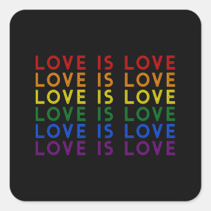 I Promise To Teach Love - Diversity, Equality and  Square Sticker