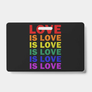 I Promise To Teach Love LGBT-Q Pride Proud Ally Te ID Badge