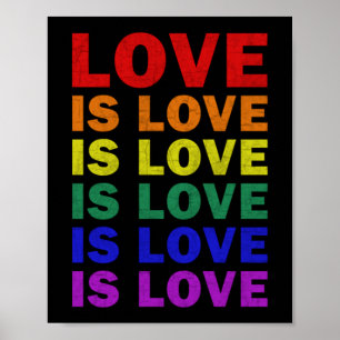I Promise To Teach Love LGBT-Q Pride Proud Ally Te Poster