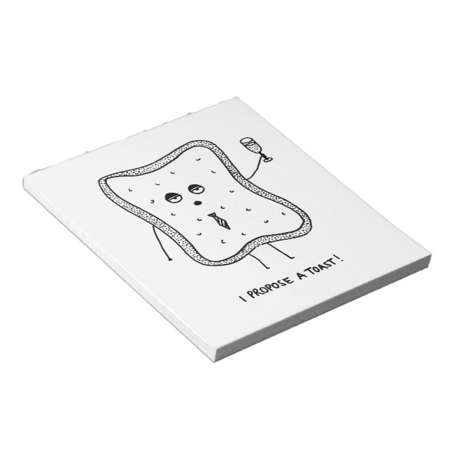 I Propose a Toast Notepad (Angled)