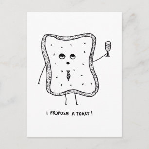 I Propose a Toast Postcard