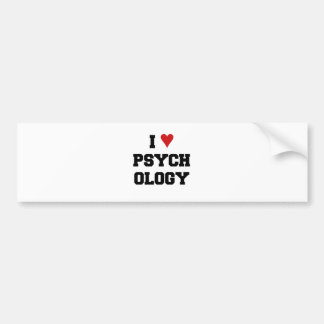 I ♥ PSYCHOLOGY BUMPER STICKER