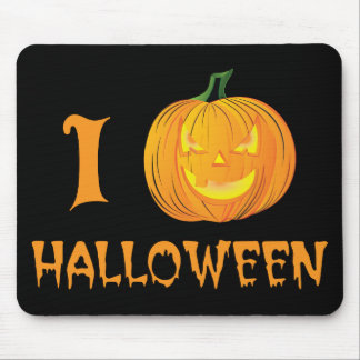i Pumpkin Halloween - Funny i Heart Parody Mouse Mat