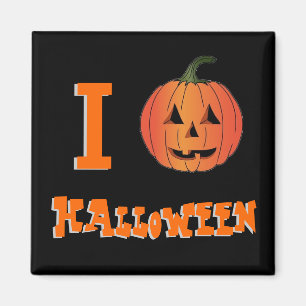 I Pumpkin Halloween Magnet