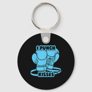 I Punch Kisses  Key Ring
