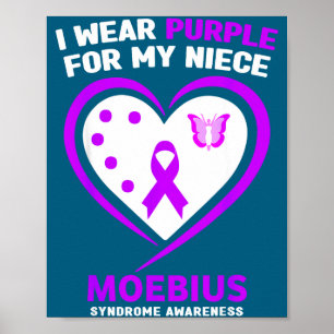 I Purple Niece Moebius Syndrome Awareness Poster