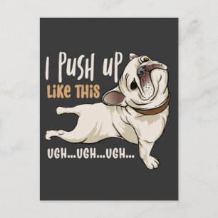 I Push Up Like This Cool Dog Memes Postcard
