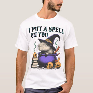 I Put A Spell On You 90s Capybara Halloween T-Shirt