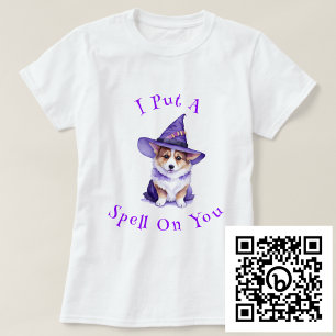 I Put A Spell On You Corgi Witch T-Shirt