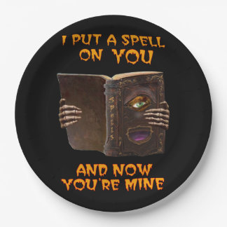 I PUT A SPELL ON YOU PAPER PLATE