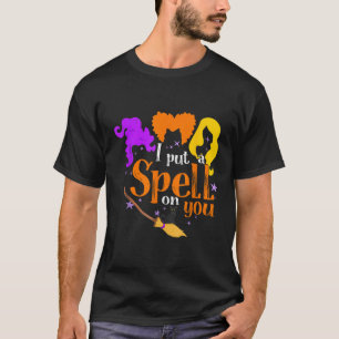 I Put A Spell On You Retro Funny Fall Halloween Co T-Shirt