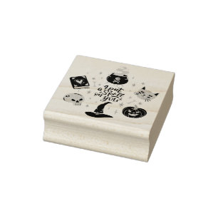 I put a spell on you rubber stamp
