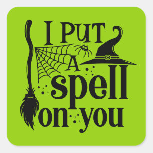 "I Put A Spell On You" Square Sticker