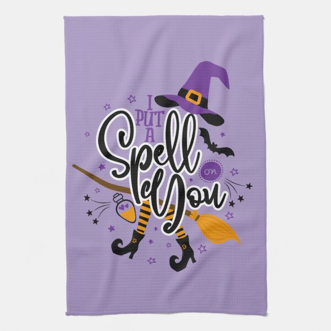 I Put A Spell On You Tea Towel (Vertical)