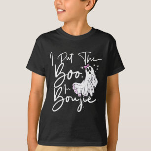 I Put Boo In Boujie Fun Halloween Costume Boujee C T-Shirt