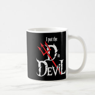 I Put D In Devil Halloween Funny Couple Halloween  Coffee Mug