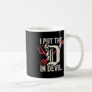 I Put D In Devil Matching Couple Funny Halloween Coffee Mug