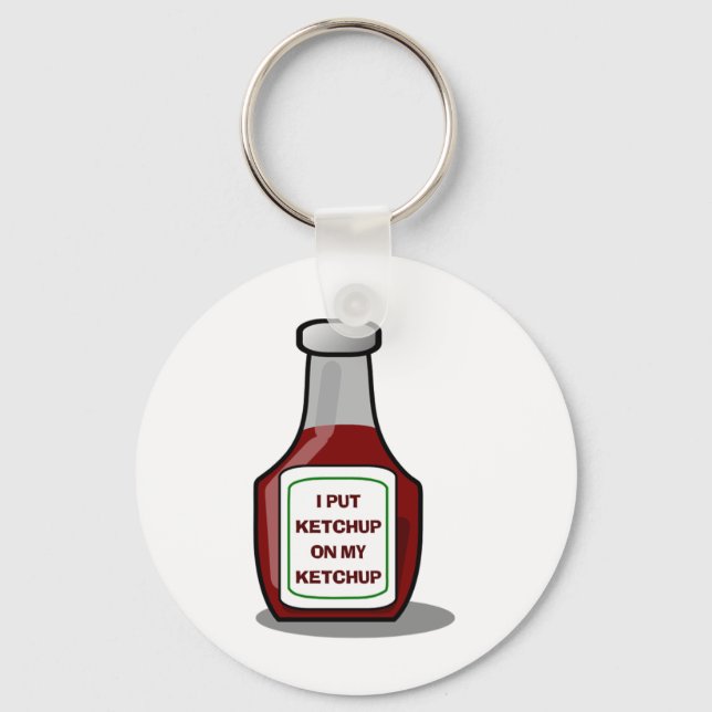 I put ketchup on my ketchup key ring (Front)