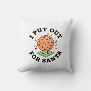 I Put Out For Santa Cookie Christmas Cushion