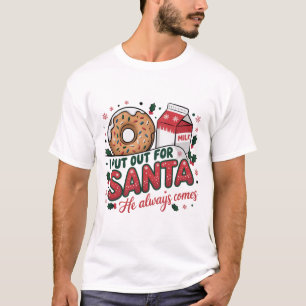 I Put Out for Santa Funny Christmas Party T-Shirt