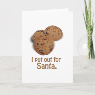 I put out for Santa -.png Holiday Card