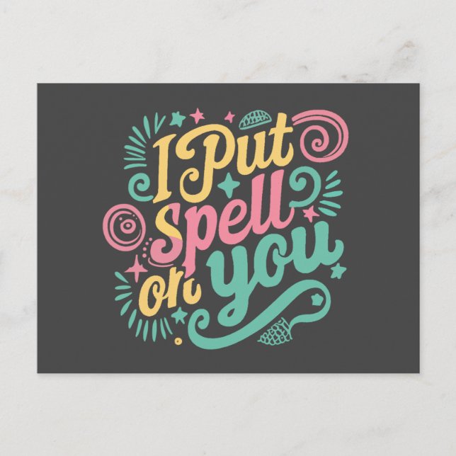 I Put Spell On You Postcard (Front)