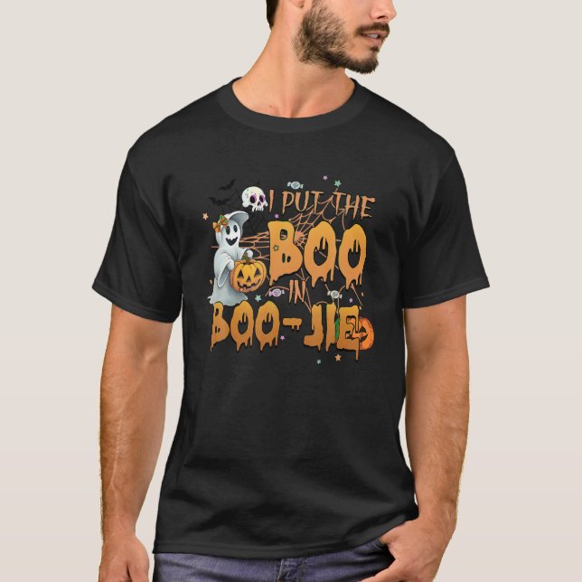 I Put The Boo In Bougie Boo Jie Halloween Party Sp T-Shirt (Front)