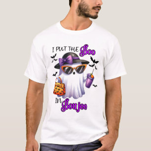 I Put The Boo In Boujee Cute Ghost Halloween Spook T-Shirt