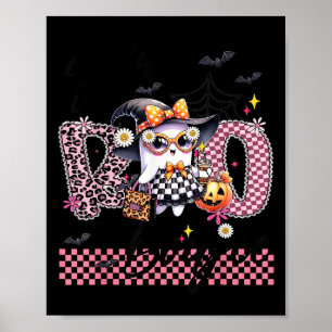 I Put The Boo In Boujee Cute Ghost Leopard Boujie Poster