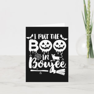 I Put The Boo in Boujee Funny Halloween Card