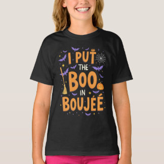 I Put The Boo In Boujee Funny Halloween Ghost T-Shirt
