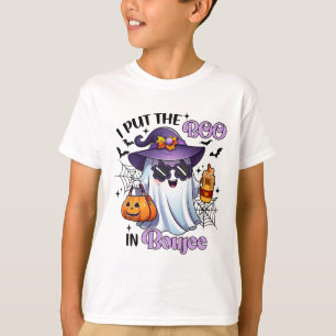 I Put The Boo In Boujee Funny Halloween Outfit Cos T-Shirt