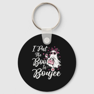 I Put The Boo In Boujee Ghost Funny Nk Leopard Hal Key Ring